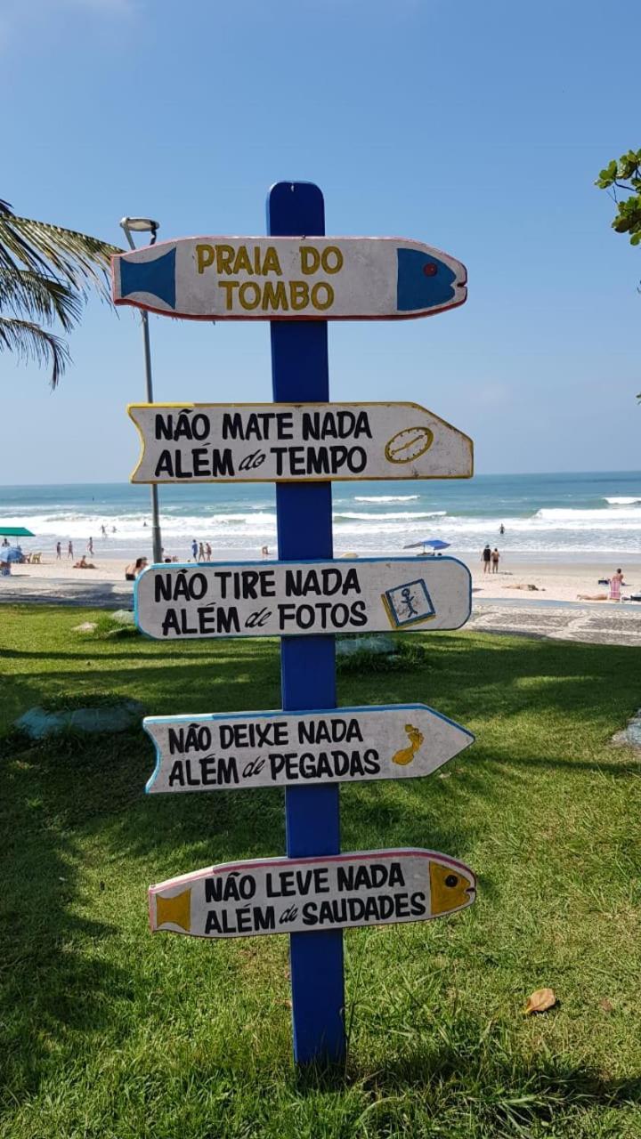 Apto Com Suite Praia Do Tombo Guaruja Ngoại thất bức ảnh